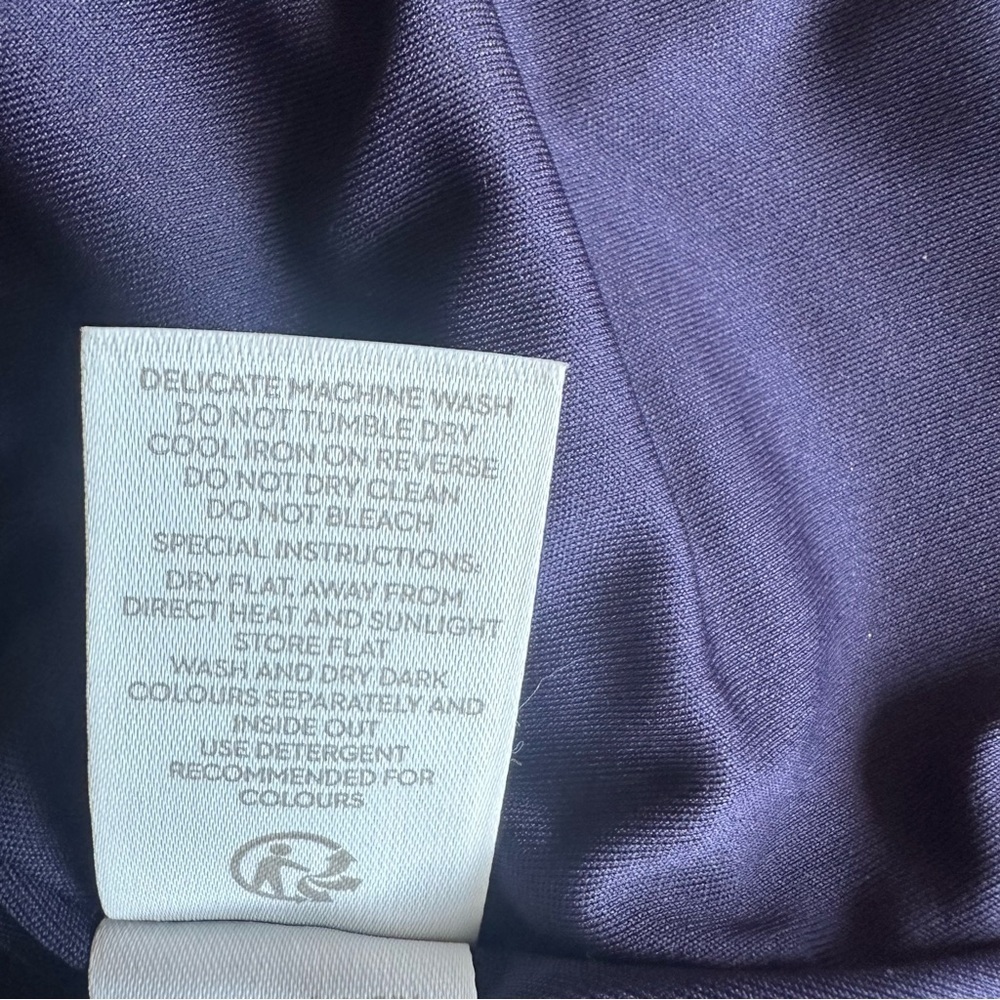 Boden Alexis Jersey Flutter Sleeve Dress 12L - Picture 13 of 14